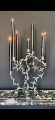 Brutalist style candlestick 90s