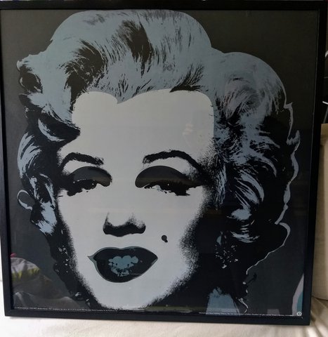 2 ingekaderde Andy Warhol Marilyn Monroe art edition Düsseldorf.