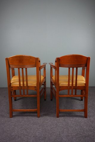 4x Schuitema Art Deco/Jugendstil dining room chairs