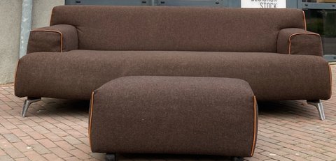 Leolux Oscar 3 seater sofa Fabric Brown