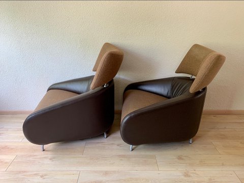 2x Leolux Solymi fauteuils, set