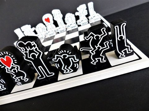 Keith Haring schaakspel / decoratief object (Nieuw!)