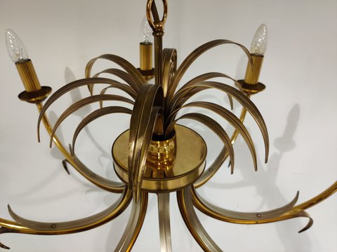 Vintage brass pineapple chandelier