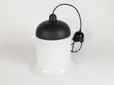 Peill & Putzler -  model AH 191 - hanglamp - trompetlamp - opaalglas - metaal - 1970's