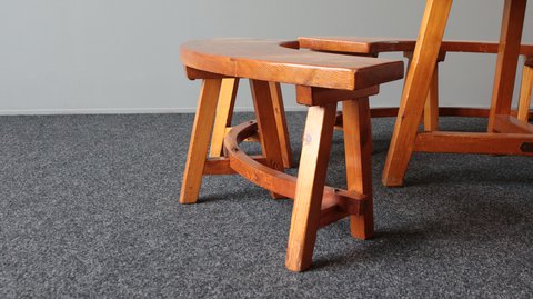 Wabi Sabi DIning set in pine from the 1960's
