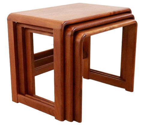 Vintage side tables nesting tables mimiset 'Foxt'