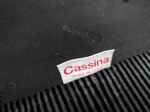 Cassina Maralunga 2 seater bi-color black gray