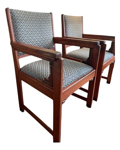 2 x stijlvolle art deco stoelen
