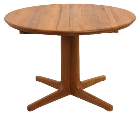 Danish design extendable round dining table 'Lystlund' vintage
