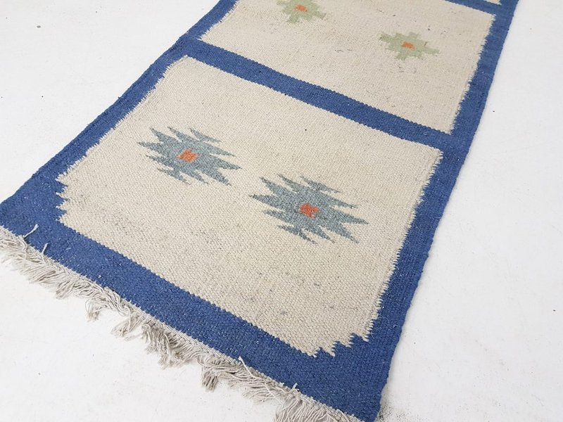 Vintage wool carpet from India #14