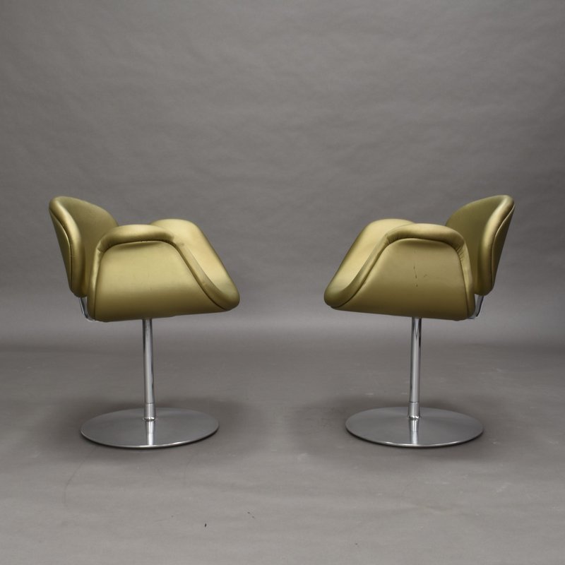 2 Pierre Paulin for Artifort limited edition little tulip chairs Netherlands, 1965