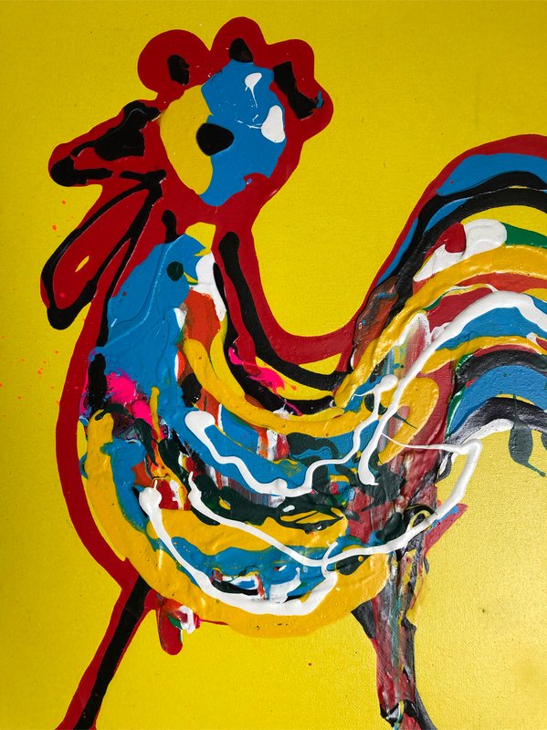 Kanbier - Oil Painting - Chicken