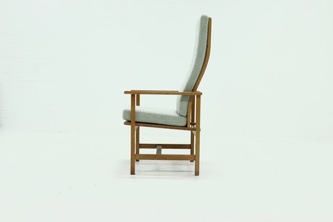 Børge Mogensen voor Fredericia Stolefabrik 2257 fauteuil met hoge rugleuning