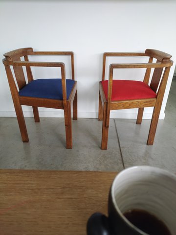 Modernistic art deco chairs vintage