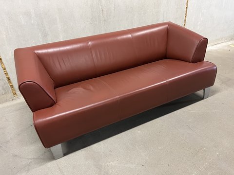 Rolf Benz 2300 3 seater sofa Brown leather