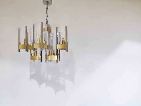 Gaetano Sciolari Hurrican chandelier, 1970s