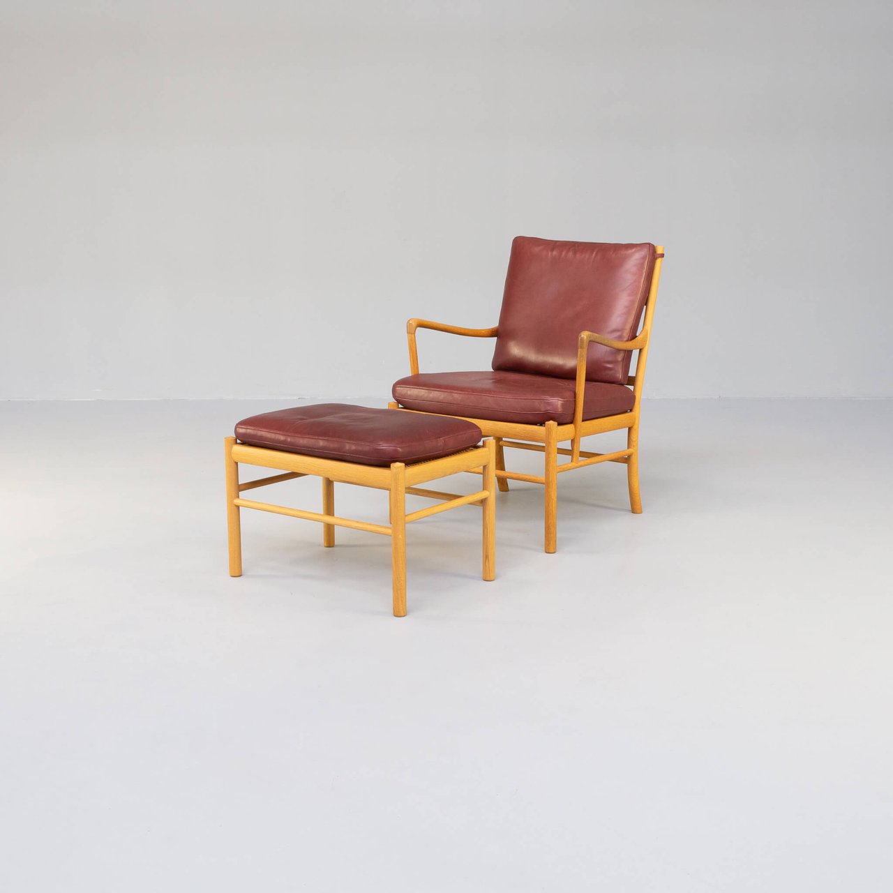 Image 1 of Carl Hansen & Son set Ole Wanscher koloniale fauteuil