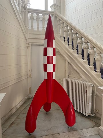 Rocket Tintin art object