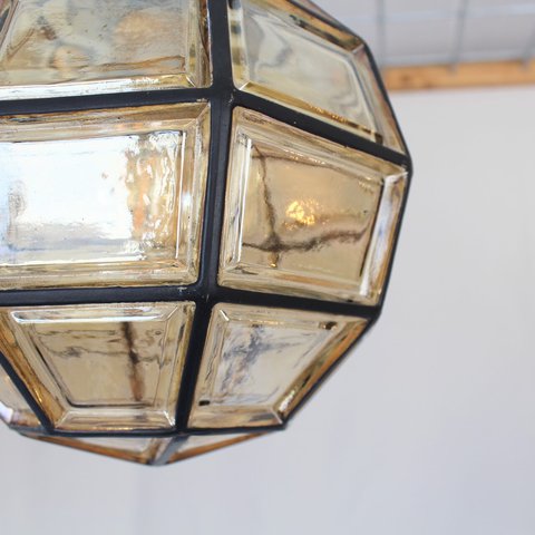 Wandlampe Octagon brutalist Geometric Iron Style glass lamp Limburg??? 