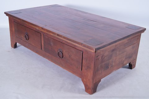 Low Coffeetable with both-way latge drawers