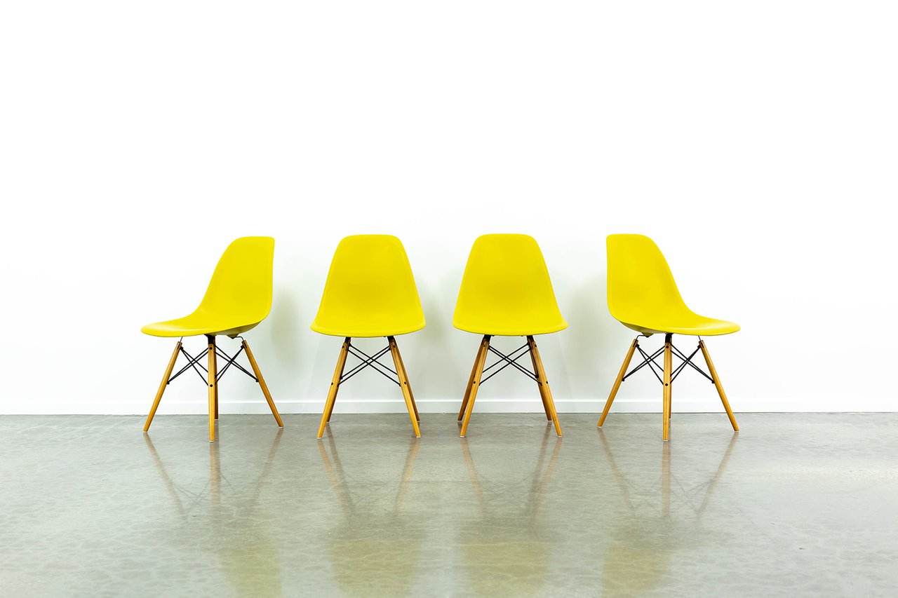 4 x Eames DSW chairs image 2