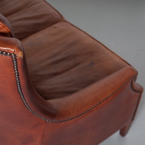 Tessa Large Sofa Bendic brown leather