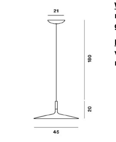 2 x Foscarini Aplomb  hanglamp LED