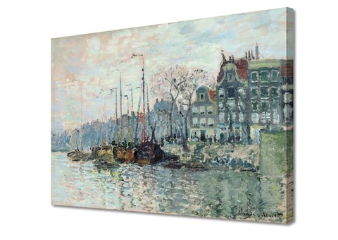 Claude Monet--Zicht op de Kromme Waal in Adam