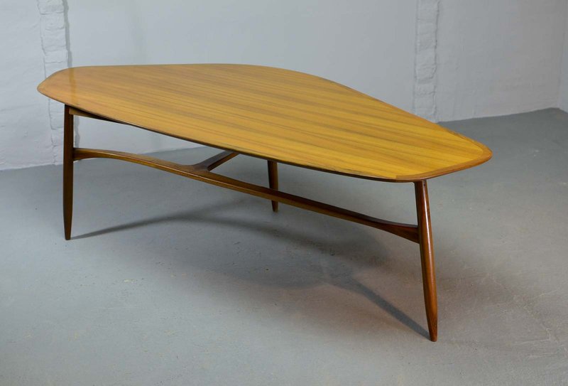 Svante Skogh, Free Form Shaped Lacquered Kidney Coffee Table