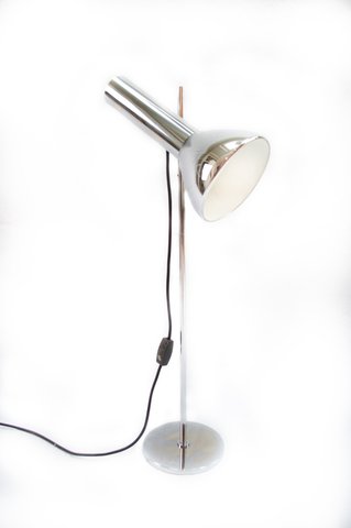 Mid Century Chrome Solken Leuchten Desk Lamp
