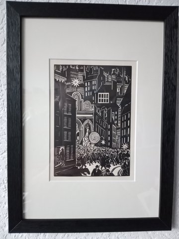 Frans Masereel - woodcut from Die stadt