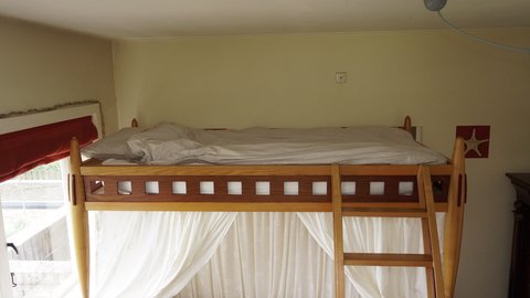Unique handmade bed, design by René Kops