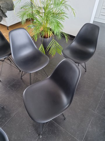 6 Vitra Eames stoelen DSR set van zes
