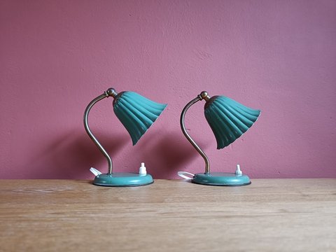 2x Vintage Desk Lamp Night Light