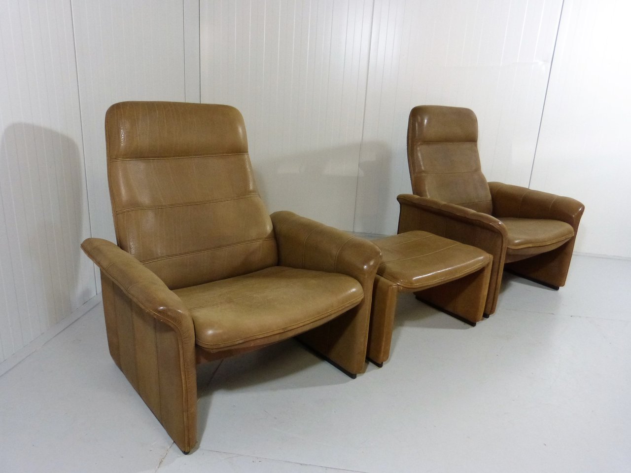 2x DeSede armchair + footstool image 6