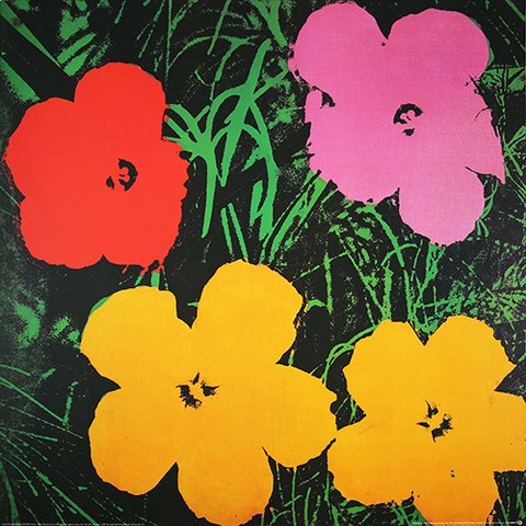 Andy Warhol-----Flowers XL    uit 1968