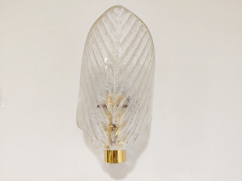Mid century glass wall lamps, 1960s (price per piece)