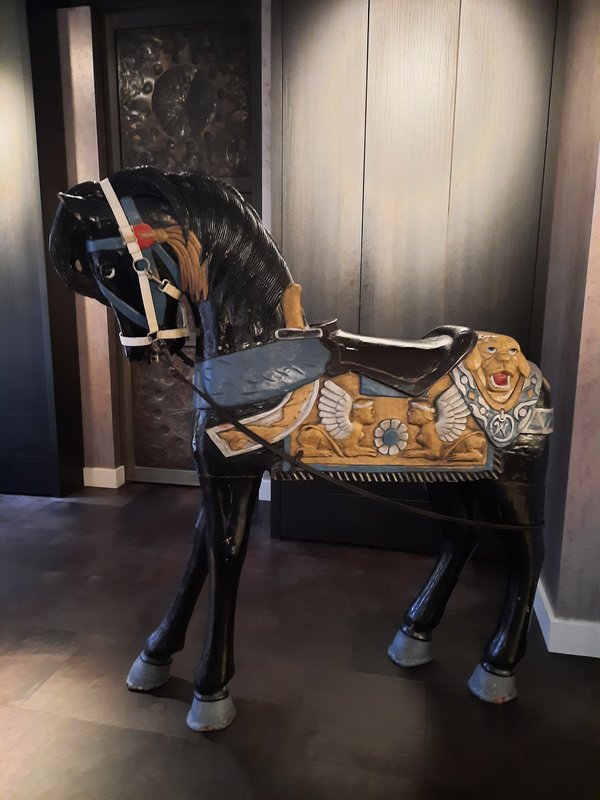 Antiek Houten Carrousel Paard | Kermis Draaimolen