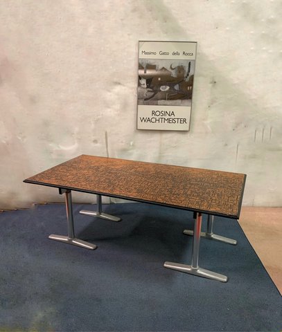 Schreibtisch aus Kupfer der Mitte des Jahrhunderts