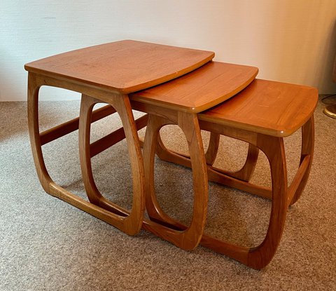 3 delige Deens design bijzet tafeltjes