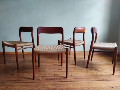 4x Niels Otto Mølller Dining chairs