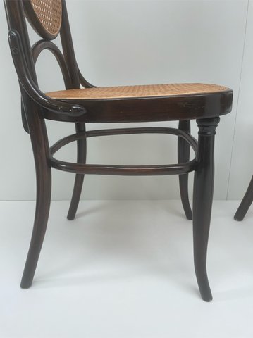 2x Thonet chairs / Long John chair