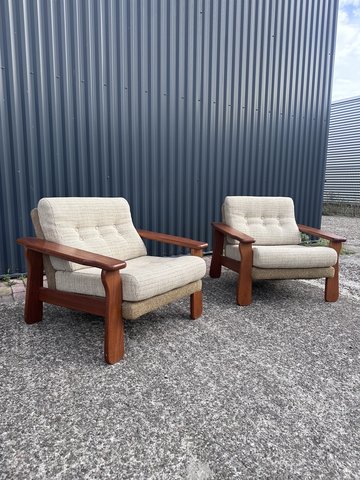 2 x Sessel im Vintage-Stil