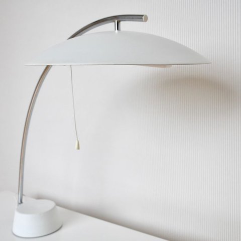 Abo Randers a-s Denmark - chromen metalen bureau- en tafellamp. 1970 – Denmark.