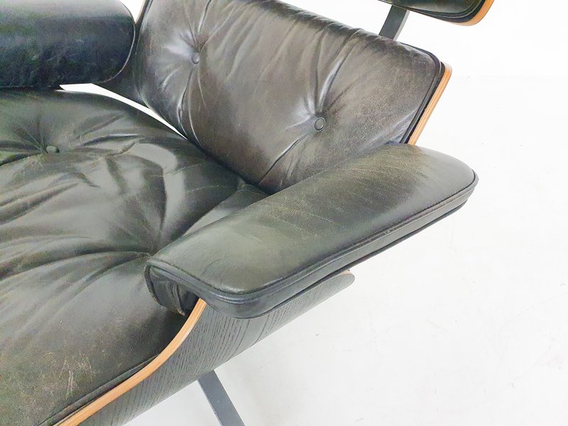 Early Charles and Ray Eames Lounge Chair Model 670 for Herman Miller, 3rd Generation 1971