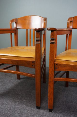 4x Schuitema Art Deco/Jugendstil dining room chairs