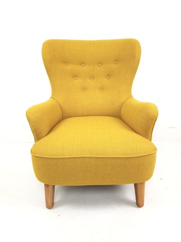 Artifort Theo Ruth armchair newly upholstered Ploegwool wool De Ploeg