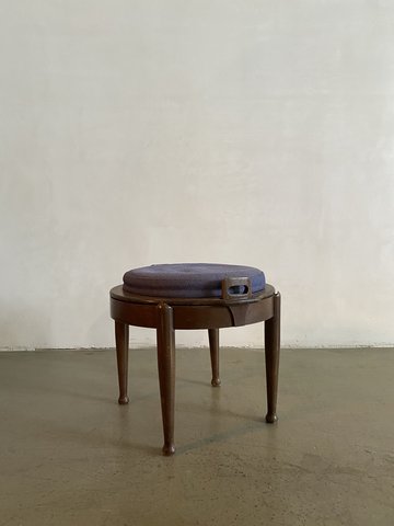 B.J. Hansen Low Stool with Reversible Table Top, Norway, 1960s