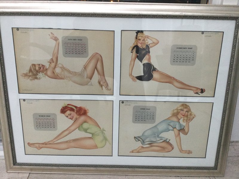 Vargas, Esquire Pin ups litho