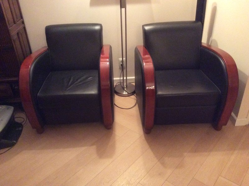 2 Rooker 2 stoelen art deco.